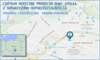 PORADNIA CHIRURGICZNA - CENTRUM MEDYCZNE PROKOCIM NOWY SPÓŁKA Z OGRANICZONĄ ODPOWIEDZIALNOŚCIĄ - UL. LEONIDA TELIGI 8,  KRAKÓW-PODGÓRZE