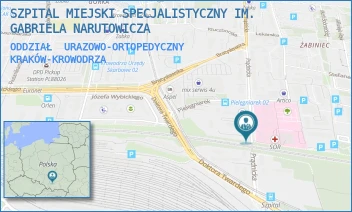 ODDZIAŁ  URAZOWO-ORTOPEDYCZNY - SZPITAL MIEJSKI SPECJALISTYCZNY IM. GABRIELA NARUTOWICZA - UL. PRĄDNICKA 35-37,  KRAKÓW-KROWODRZA