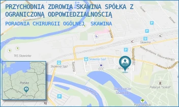 PORADNIA CHIRURGII OGÓLNEJ - PRZYCHODNIA ZDROWIA SKAWINA SPÓŁKA Z OGRANICZONĄ ODPOWIEDZIALNOŚCIĄ - UL. NIEPODLEGŁOŚCI 12,  SKAWINA