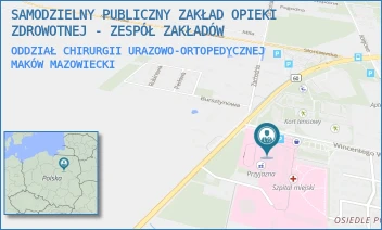 ODDZIAŁ CHIRURGII URAZOWO-ORTOPEDYCZNEJ - SAMODZIELNY PUBLICZNY ZAKŁAD OPIEKI ZDROWOTNEJ - ZESPÓŁ ZAKŁADÓW - WITOSA 2,  MAKÓW MAZOWIECKI