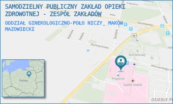 ODDZIAŁ GINEKOLOGICZNO-POŁONICZY - SAMODZIELNY PUBLICZNY ZAKŁAD OPIEKI ZDROWOTNEJ - ZESPÓŁ ZAKŁADÓW - WITOSA 2,  MAKÓW MAZOWIECKI
