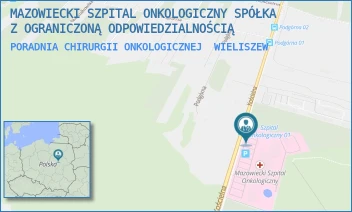 PORADNIA CHIRURGII ONKOLOGICZNEJ - MAZOWIECKI SZPITAL ONKOLOGICZNY SPÓŁKA Z OGRANICZONĄ ODPOWIEDZIALNOŚCIĄ - KOŚCIELNA 61,  WIELISZEW