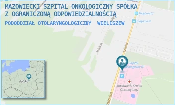 PODODDZIAŁ OTOLARYNGOLOGICZNY - MAZOWIECKI SZPITAL ONKOLOGICZNY SPÓŁKA Z OGRANICZONĄ ODPOWIEDZIALNOŚCIĄ - KOŚCIELNA 61,  WIELISZEW