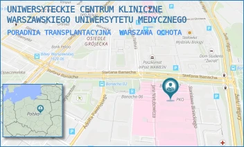 PORADNIA TRANSPLANTACYJNA - UNIWERSYTECKIE CENTRUM KLINICZNE WARSZAWSKIEGO UNIWERSYTETU MEDYCZNEGO - STEFANA BANACHA 1A,  WARSZAWA OCHOTA
