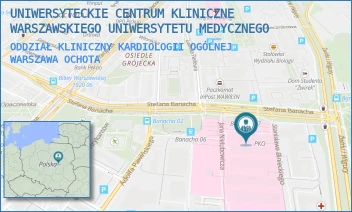 ODDZIAŁ KLINICZNY KARDIOLOGII OGÓLNEJ - UNIWERSYTECKIE CENTRUM KLINICZNE WARSZAWSKIEGO UNIWERSYTETU MEDYCZNEGO - STEFANA BANACHA 1A,  WARSZAWA OCHOTA