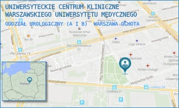 ODDZIAŁ UROLOGICZNY (A I B) - UNIWERSYTECKIE CENTRUM KLINICZNE WARSZAWSKIEGO UNIWERSYTETU MEDYCZNEGO - WILLIAMA HEERLEINA LINDLEYA 4,  WARSZAWA OCHOTA