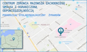 PODODDZIAŁ OTOLARYNGOLOGICZNY - CENTRUM ZDROWIA MAZOWSZA ZACHODNIEGO SPÓŁKA Z OGRANICZONĄ ODPOWIEDZIALNOŚCIĄ - LIMANOWSKIEGO 30,  ŻYRARDÓW