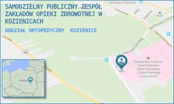 ODDZIAŁ ORTOPEDYCZNY - SAMODZIELNY PUBLICZNY ZESPÓŁ ZAKŁADÓW OPIEKI ZDROWOTNEJ W KOZIENICACH - AL. WŁ. SIKORSKIEGO 10,  KOZIENICE