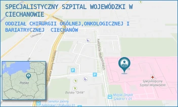 ODDZIAŁ CHIRURGII OGÓLNEJ,ONKOLOGICZNEJ I BARIATRYCZNEJ - SPECJALISTYCZNY SZPITAL WOJEWÓDZKI W CIECHANOWIE - POWST. WIELKOPOLSKICH 2,  CIECHANÓW