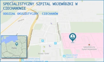 ODDZIAŁ OKULISTYCZNY - SPECJALISTYCZNY SZPITAL WOJEWÓDZKI W CIECHANOWIE - POWST. WIELKOPOLSKICH 2,  CIECHANÓW