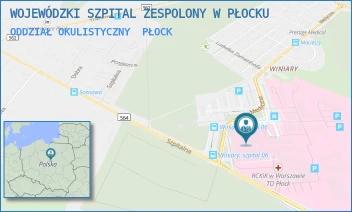 ODDZIAŁ OKULISTYCZNY - WOJEWÓDZKI SZPITAL ZESPOLONY W PŁOCKU - MEDYCZNA 19,  PŁOCK