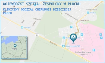 KLINICZNY ODDZIAŁ CHIRURGII DZIECIĘCEJ - WOJEWÓDZKI SZPITAL ZESPOLONY W PŁOCKU - MEDYCZNA 19,  PŁOCK