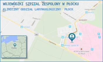 KLINICZNY ODDZIAŁ LARYNGOLOGICZNY - WOJEWÓDZKI SZPITAL ZESPOLONY W PŁOCKU - MEDYCZNA 19,  PŁOCK