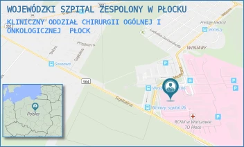 KLINICZNY ODDZIAŁ CHIRURGII OGÓLNEJ I ONKOLOGICZNEJ - WOJEWÓDZKI SZPITAL ZESPOLONY W PŁOCKU - MEDYCZNA 19,  PŁOCK