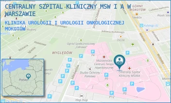 KLINIKA UROLOGII I UROLOGII ONKOLOGICZNEJ - CENTRALNY SZPITAL KLINICZNY MSW I A W WARSZAWIE - WOŁOSKA 137,  MOKOTÓW