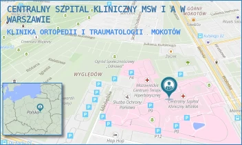 KLINIKA ORTOPEDII I TRAUMATOLOGII - CENTRALNY SZPITAL KLINICZNY MSW I A W WARSZAWIE - WOŁOSKA 137,  MOKOTÓW