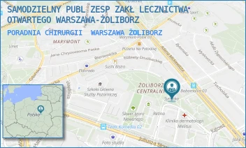 PORADNIA CHIRURGII - SAMODZIELNY PUBL ZESP ZAKŁ LECZNICTWA OTWARTEGO WARSZAWA-ŻOLIBORZ - SZAJNOCHY 8,  WARSZAWA ŻOLIBORZ
