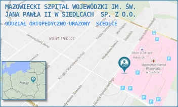 ODDZIAŁ ORTOPEDYCZNO-URAZOWY - MAZOWIECKI SZPITAL WOJEWÓDZKI IM. ŚW. JANA PAWŁA II W SIEDLCACH  SP. Z O.O. - PONIATOWSKIEGO 26,  SIEDLCE
