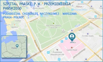 PODODDZIAŁ CHIRURGII NACZYNIOWEJ - SZPITAL PRASKI P.W. PRZEMIENIENIA PAŃSKIEGO - ALEJA "SOLIDARNOŚCI" 67,  WARSZAWA PRAGA-PÓŁNOC