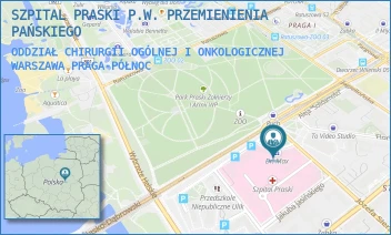 ODDZIAŁ CHIRURGII OGÓLNEJ I ONKOLOGICZNEJ - SZPITAL PRASKI P.W. PRZEMIENIENIA PAŃSKIEGO - ALEJA "SOLIDARNOŚCI" 67,  WARSZAWA PRAGA-PÓŁNOC