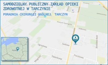PORADNIA CHIRURGII OGÓLNEJ - SAMODZIELNY PUBLICZNY ZAKŁAD OPIEKI ZDROWOTNEJ W TARCZYNIE - WARSZAWSKA 42,  TARCZYN