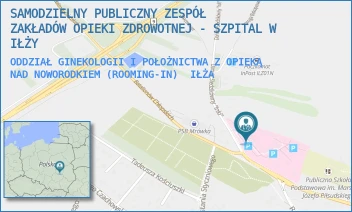 ODDZIAŁ GINEKOLOGII I POŁOŻNICTWA Z OPIEKĄ NAD NOWORODKIEM (ROOMING-IN) - SAMODZIELNY PUBLICZNY ZESPÓŁ ZAKŁADÓW OPIEKI ZDROWOTNEJ - SZPITAL W IŁŻY - DANUTY SIEDZIKÓWNY "INKI" 4,  IŁŻA