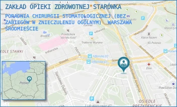 PORADNIA CHIRURGII STOMATOLOGICZNEJ (BEZ ZABIEGÓW W ZNIECZULENIU OGÓLNYM) - ZAKŁAD OPIEKI ZDROWOTNEJ STARÓWKA - ANDERSA 37,  WARSZAWA ŚRÓDMIEŚCIE