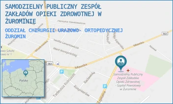 ODDZIAŁ CHIRURGII URAZOWO- ORTOPEDYCZNEJ - SAMODZIELNY PUBLICZNY ZESPÓŁ ZAKŁADÓW OPIEKI ZDROWOTNEJ W ŻUROMINIE - SZPITALNA 56,  ŻUROMIN