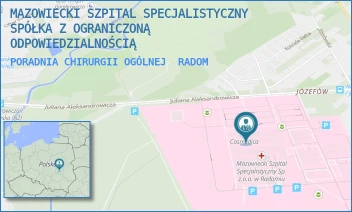 PORADNIA CHIRURGII OGÓLNEJ - MAZOWIECKI SZPITAL SPECJALISTYCZNY SPÓŁKA Z OGRANICZONĄ ODPOWIEDZIALNOŚCIĄ - J. ALEKSANDROWICZA 5,  RADOM