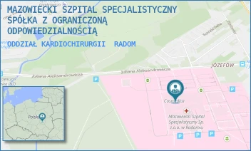 ODDZIAŁ KARDIOCHIRURGII - MAZOWIECKI SZPITAL SPECJALISTYCZNY SPÓŁKA Z OGRANICZONĄ ODPOWIEDZIALNOŚCIĄ - J. ALEKSANDROWICZA 5,  RADOM