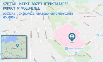 ODDZIAŁ  CHIRURGII URAZOWO-ORTOPEDYCZNEJ - SZPITAL MATKI BOŻEJ NIEUSTAJĄCEJ POMOCY W WOŁOMINIE - GDYŃSKA 1/3,  WOŁOMIN