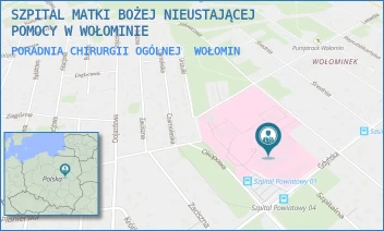 PORADNIA CHIRURGII OGÓLNEJ - SZPITAL MATKI BOŻEJ NIEUSTAJĄCEJ POMOCY W WOŁOMINIE - GDYŃSKA 1/3,  WOŁOMIN