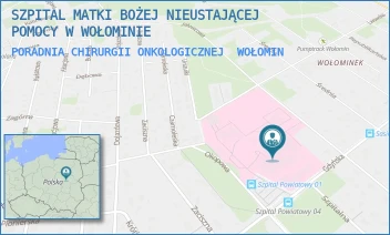 PORADNIA CHIRURGII ONKOLOGICZNEJ - SZPITAL MATKI BOŻEJ NIEUSTAJĄCEJ POMOCY W WOŁOMINIE - GDYŃSKA 1/3,  WOŁOMIN