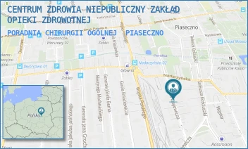 PORADNIA CHIRURGII OGÓLNEJ - CENTRUM ZDROWIA ADAM MUSZYŃSKI SPÓŁKA KOMANDYTOWO-AKCYJNA - CZAJEWICZA 5/7,  PIASECZNO