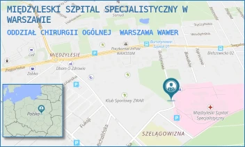 ODDZIAŁ CHIRURGII OGÓLNEJ - MIĘDZYLESKI SZPITAL SPECJALISTYCZNY W WARSZAWIE - BURSZTYNOWA 2,  WARSZAWA WAWER