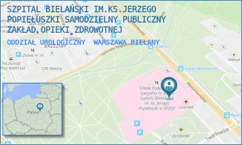 ODDZIAŁ UROLOGICZNY - SZPITAL BIELAŃSKI IM.KS.JERZEGO POPIEŁUSZKI SAMODZIELNY PUBLICZNY ZAKŁAD OPIEKI ZDROWOTNEJ - CEGŁOWSKA 80,  WARSZAWA BIELANY