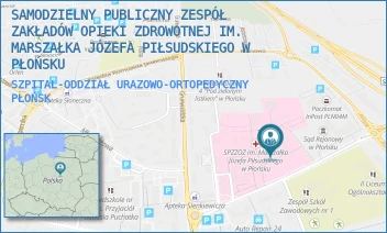 SZPITAL-ODDZIAŁ URAZOWO-ORTOPEDYCZNY - SAMODZIELNY PUBLICZNY ZESPÓŁ ZAKŁADÓW OPIEKI ZDROWOTNEJ IM. MARSZAŁKA JÓZEFA PIŁSUDSKIEGO W PŁOŃSKU - HENRYKA SIENKIEWICZA 7,  PŁOŃSK
