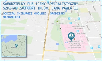 ODDZIAŁ CHIRURGII OGÓLNEJ - SAMODZIELNY PUBLICZNY SPECJALISTYCZNY SZPITAL ZACHODNI IM.ŚW. JANA PAWŁA II - DALEKA 11,  GRODZISK MAZOWIECKI