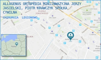 CHIRURGIA - ALLOGENUS ORTOPEDIA MINIINWAZYJNA JERZY JASIELSKI, PIOTR KRAWCZYK SPÓŁKA CYWILNA - WILANOWSKA 1,  LEGIONOWO