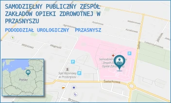 PODODDZIAŁ UROLOGICZNY - SAMODZIELNY PUBLICZNY ZESPÓŁ ZAKŁADÓW OPIEKI ZDROWOTNEJ W PRZASNYSZU - SADOWA 9,  PRZASNYSZ