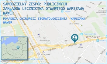 PORADNIA CHIRURGII STOMATOLOGICZNEJ - SAMODZIELNY ZESPÓŁ PUBLICZNYCH ZAKŁADÓW LECZNICTWA OTWARTEGO WARSZAWA WAWER - ŻEGAŃSKA 13,  WARSZAWA WAWER