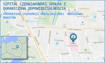 PODODDZIAŁ CHIRURGII ONKOLOGICZNEJ - SZPITAL CZERNIAKOWSKI SPÓŁKA Z OGRANICZONĄ ODPOWIEDZIALNOŚCIĄ - STĘPIŃSKA 19/25,  WARSZAWA MOKOTÓW
