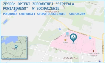 PORADNIA CHIRURGII STOMATOLOGICZNEJ - ZESPÓŁ OPIEKI ZDROWOTNEJ "SZPITALA POWIATOWEGO"  W SOCHACZEWIE - BATALIONÓW CHLOPSKICH 3/7,  SOCHACZEW