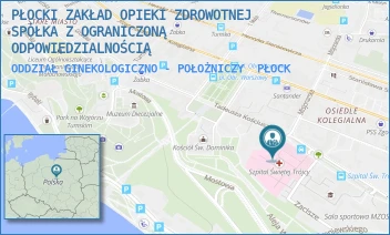 ODDZIAŁ GINEKOLOGICZNO - POŁOŻNICZY - PŁOCKI ZAKŁAD OPIEKI ZDROWOTNEJ SPÓŁKA Z OGRANICZONĄ ODPOWIEDZIALNOŚCIĄ - KOŚCIUSZKI 28,  PŁOCK
