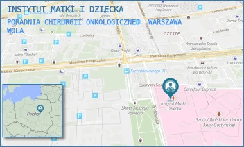 PORADNIA CHIRURGII ONKOLOGICZNEJ - INSTYTUT MATKI I DZIECKA - MARCINA KASPRZAKA 17 A,  WARSZAWA WOLA