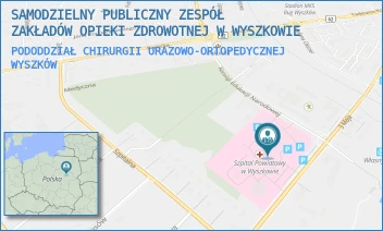 PODODDZIAŁ CHIRURGII URAZOWO-ORTOPEDYCZNEJ - SAMODZIELNY PUBLICZNY ZESPÓŁ ZAKŁADÓW OPIEKI ZDROWOTNEJ W WYSZKOWIE - KOMISJI EDUKACJI NARODOWEJ 1,  WYSZKÓW