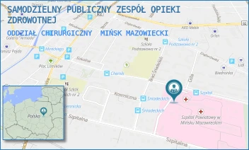 ODDZIAŁ CHIRURGICZNY - SAMODZIELNY PUBLICZNY ZESPÓŁ OPIEKI ZDROWOTNEJ - SZPITALNA 37,  MIŃSK MAZOWIECKI