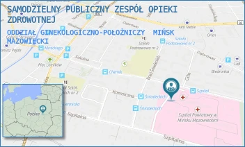 ODDZIAŁ GINEKOLOGICZNO-POŁOŻNICZY - SAMODZIELNY PUBLICZNY ZESPÓŁ OPIEKI ZDROWOTNEJ - SZPITALNA 37,  MIŃSK MAZOWIECKI
