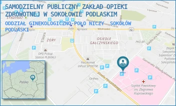 ODDZIAŁ GINEKOLOGICZNO-POŁONICZY - SAMODZIELNY PUBLICZNY ZAKŁAD OPIEKI ZDROWOTNEJ W SOKOŁOWIE PODLASKIM - KSIĘDZA JANA BOSKO 5,  SOKOŁÓW PODLASKI