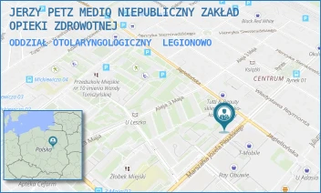 ODDZIAŁ OTOLARYNGOLOGICZNY - JERZY PETZ MEDIQ NIEPUBLICZNY ZAKŁAD OPIEKI ZDROWOTNEJ - PIŁSUDSKIEGO 20,  LEGIONOWO
